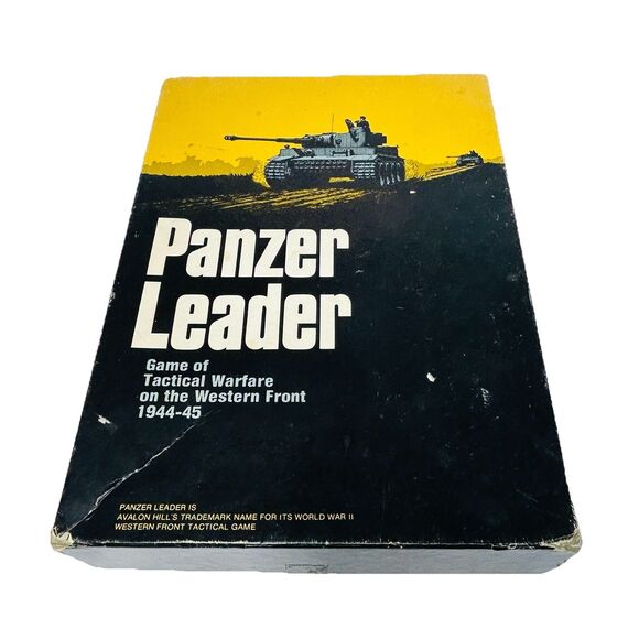 Panzer Leader Bookcase Game Tactical Warfare WW II Avalon Hill 1974 Complete - Picture 1 of 12